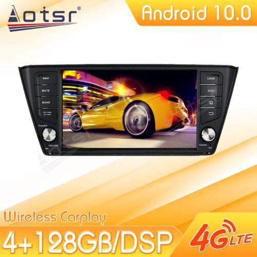 Android 10 Car Multimedia Stereo Player For Skoda Fabia NJ3 2015-2017 Tape Radio Recorder Auto GPS Navi Head Unit No 2Din 2 Din