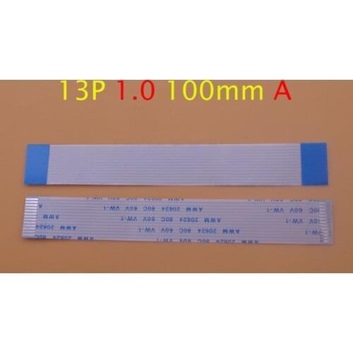 2pcs 13 pin Flat Switch Ribbon 13p Flex Cable Power Button 13pin 1.0mm 10cm 100mm type A AWM 20624 80C 60V VW-1