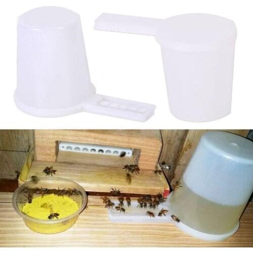 2Pcs Beekeeping Entrance Plastic Water Drinker Bee Feeder Bottles Set Hives Tool apiculture outils ensemble matériel apicole