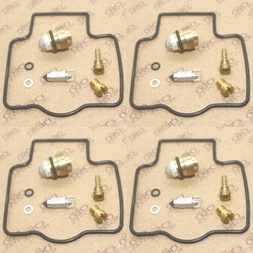 4SET For ZX1000B Ninja ZX-10 1988-1990 ZX900 B1 ~ B4 ZX-9R 1994-1997 Carburetor Repair Kit Seal Main Slow Jets Air Mixture
