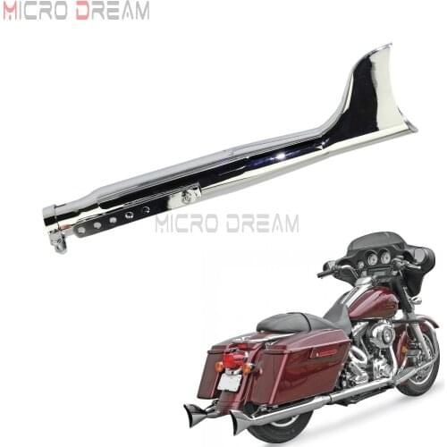 550mm Motorcycles Galvanized Iron Exhaust Pipe Universal Fish Tail Muffler For Harley Touring Road King FLHT FLHR FLHX FLTRX