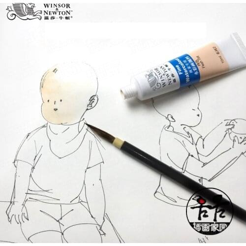 Winsornewton watercolor paint flesh color single tube acuarelas Chinese white aquarela