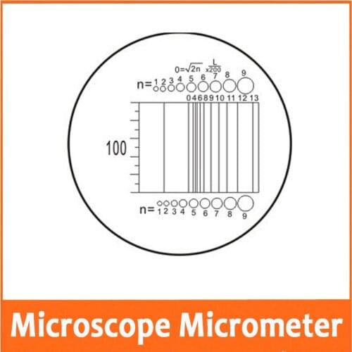 Free Shipping Microscope Objective Lens Area Measuring Scale Microscope Micrometer Type Net-shaped Eyepiece Micrometer