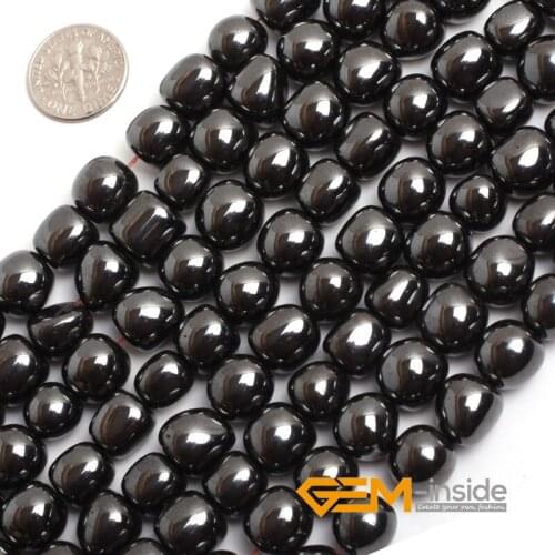 8mm-10mm Olive Magnetic Hematite Stone Beads Natural Stone Beads DIY Loose Bracelet For Jewelry Making Strand 15 Inches