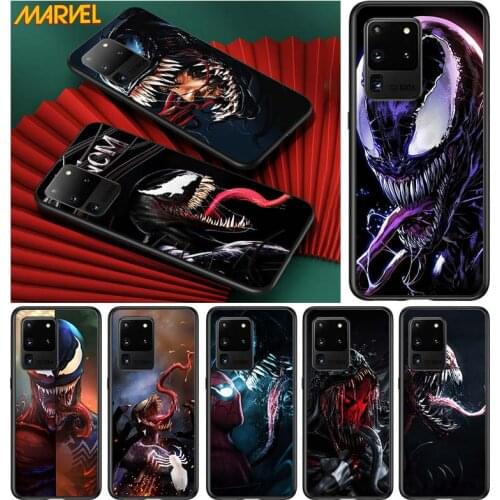 Venom Marvel Hero for Samsung S20 FE Ultra Plus A91 A81 A71 A51 A41 A31 A21 A11 A72 A52 A42 A22 Soft Black Phone Case