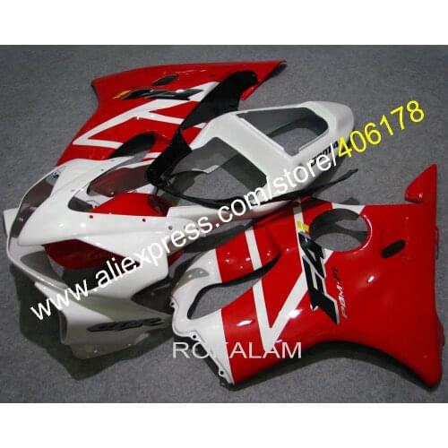 Cheap Fairings For Honda 01-03 CBR600 F4i 2001-2003 01-03 White Red Motorcycle Fairings (Injection Molding)