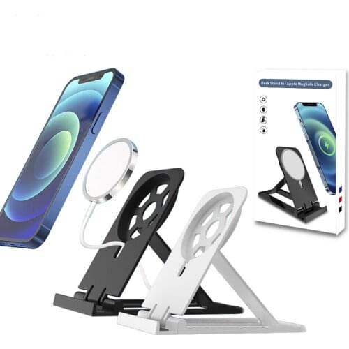 For Apple Wireless Charger Foldable Bracket Wireless Charging Stand Desktop Stand Base Phone Holder Support Mount