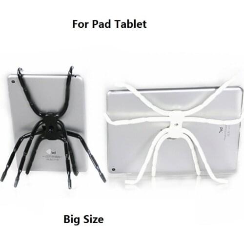 Spider Flexible Grip Holder Stand Mount for pad tablet SAMSUNG HTC Phone Black small big Size for mini tablet pad