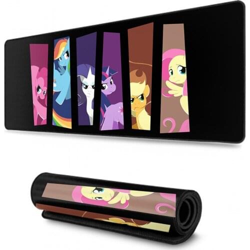 My Little Pony Laptop Gaming Mice Mousepad 90x40cm XXL Lockedge Large Gaming Mouse Pad Computer Gamer Keyboard for PC Desk Pad