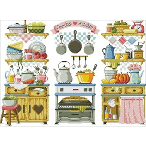 Kitchen kit patterns Counted Cross Stitch 11CT 14CT DIY Chinese Cross Stitch Kits Embroidery Needlework Sets
