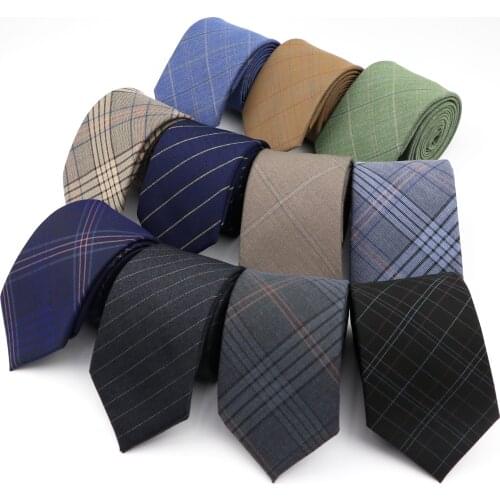 Mens High Quality Classic Black Grey Skinny Polyester Tie Narrow 7cm Width Necktie For Business Meeting Shirt Dress Accessories