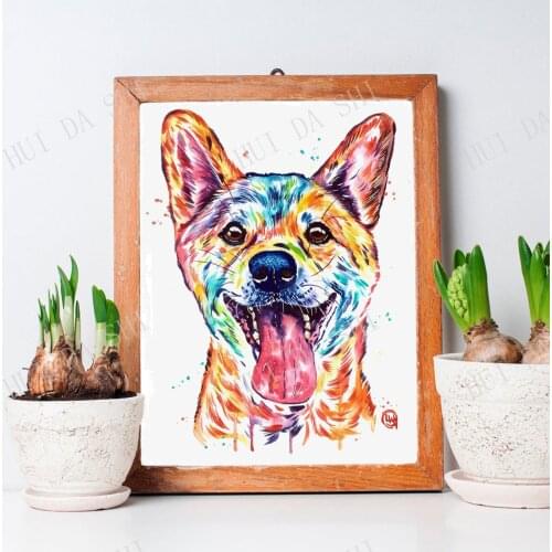 Shiba Inu Wall Art, Spitz, Dog Picture, Shiba Inu Art, Dog Mom, Dog Dad