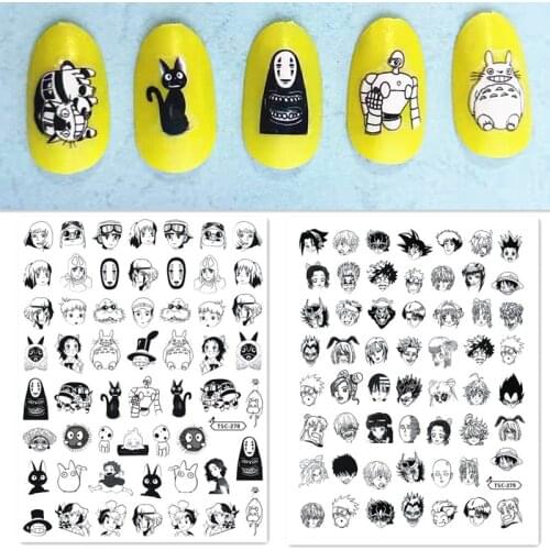 Newest TSC 282 3D design nail art sticker decal stamping back gule DIY nail decoration tools