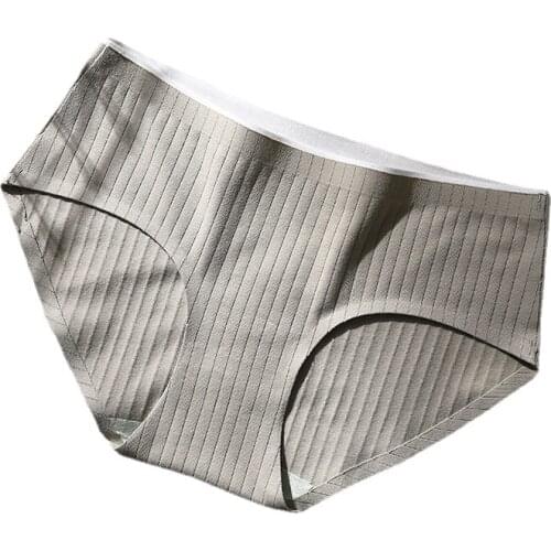 New midwaist Japanese cotton crotch traceless little girls' underwear ladies' large size student pants