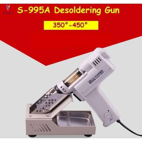 Desoldering Gun Electric absorb gun S-995A Electric Vacuum Desoldering Pump Solder Sucker Gun 220V 100W De-solder Gun