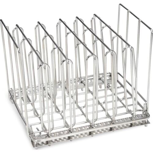 2PCS Dish Rack Lid Stand Plate Drain Rack Pot Lid Dish Bowl Cup Display Holder Book Storage Shelf Kitchen Organizer