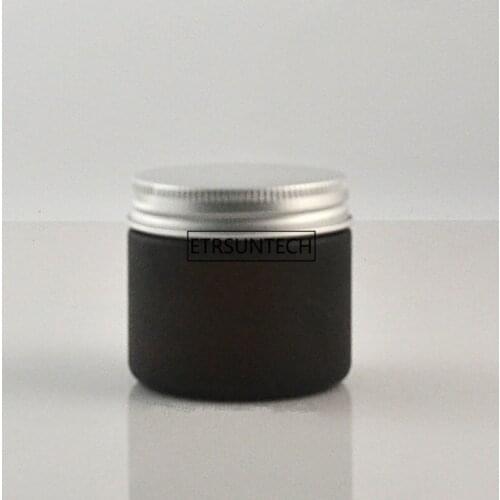 50pcs 60g Crystal Glass Cream Jar Empty Sample Refillable Bottle Cosmetic Containers Packaging F2568