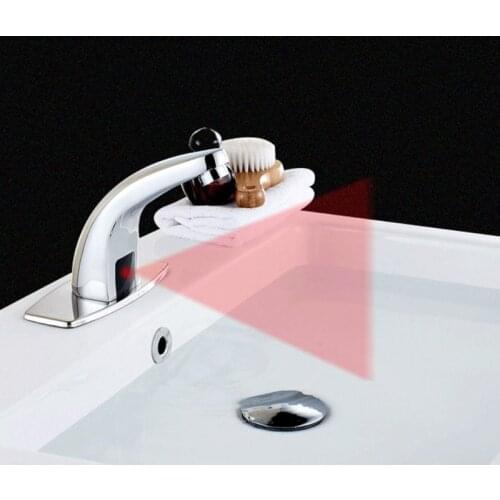 1Set Infrared Sensor Faucet Replacement Automatic Touchless Sense Faucets Inductive Water Tap Kitchen Bathroom Deck Mounted Taps