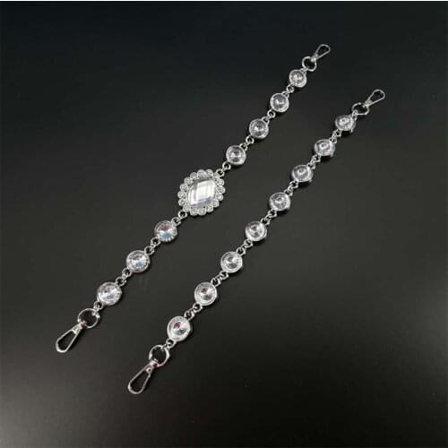 Rhinestone chain handle handbag pendant Imitation diamond Bag Strap women Shoulder bag shoulder strap decoration Bag accessories