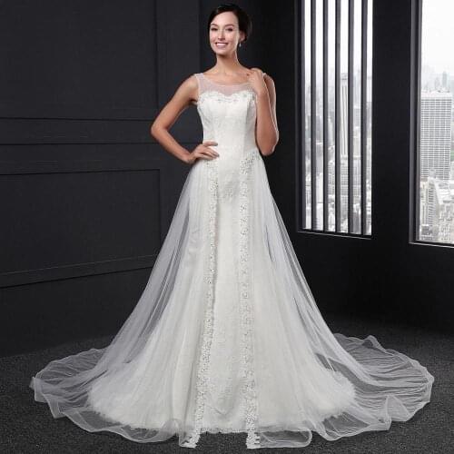 Z002 Mermaid wedding dress for bride tulle 2020 vestito da festa di nozze backless robe de soirée de mariage beading princess