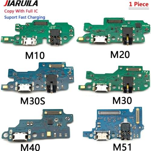 USB Charging Port Dock Connector Board With Microphone Flex Cable For Samsung Galaxy M10 M20 M30 M30S M40 M105 M205 M305 M405