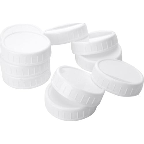 Replacements Mason Jars Lids 70mm/86mm Diameter Plastic Unlined Ribbed Lids Storage Caps Canning Drinking Jars Lids Bottle Cover