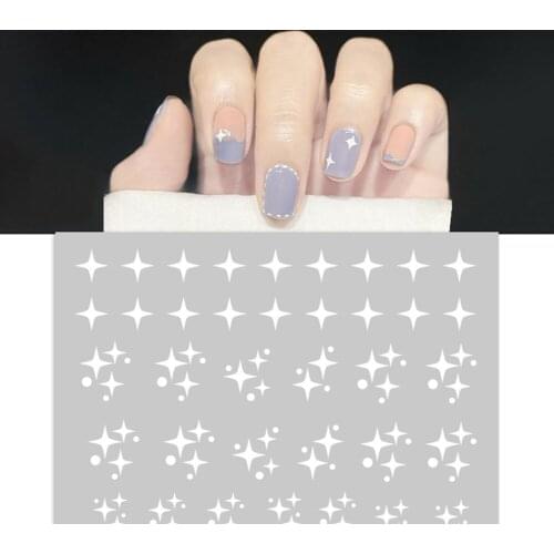 1pc Cloud Star 3D Nail Sticker Self-adhesive Slider Transfer Sticker Decals Manicures Tips Nail Art Decorations Phone Case Decor