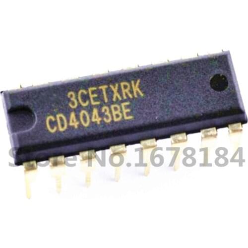 10pcs/lot CD4043BE CD4043 DIP16