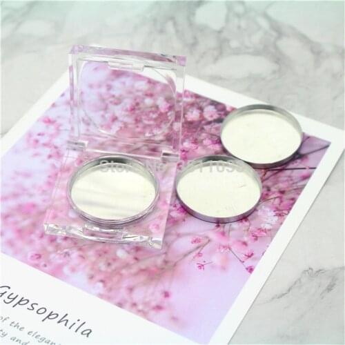 12/30pcs Transparent Square Empty Eyeshadow Palettes Case DIY Plastic Blusher Compact Clear Lipstick Storage Plate Container Box