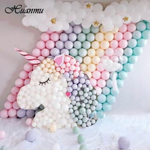 200Pcs 5 inch Macaron Color Latex Balloon Pop Candy Color Wedding Decoration Balloon Holiday Party Game Confession Round Balloon