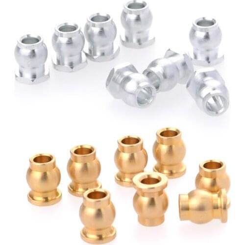 2020 8Pcs Link Rod Metal Ball Bearing Ends Joint Bolt for 1/10 1/8 RC Crawler/Truck