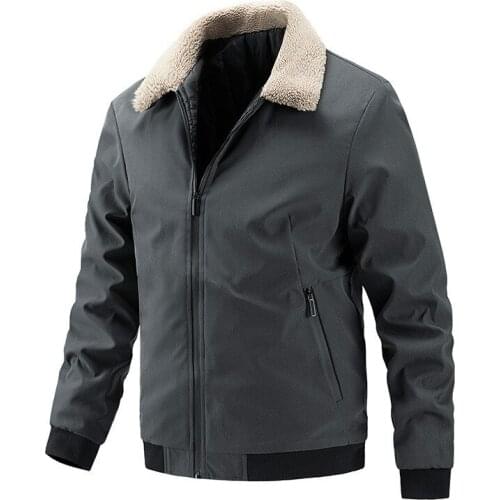 2021 Winter Warm Casual Jackets And Coats Mens Cotton Lined Thick Thermal Parkas Outerwear Simple Overcaot Big Size M-5XL