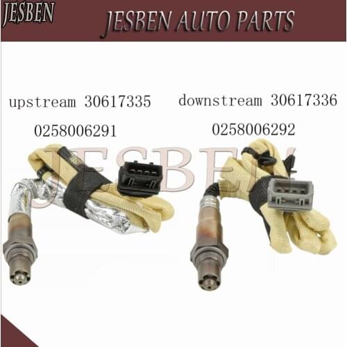 2X upper & lower 30617336 30617335 Lambda Probe O2 Oxygen Sensor for Volvo S40 644 V40 655 2.0T 1997-2004 0258006291 0258006292