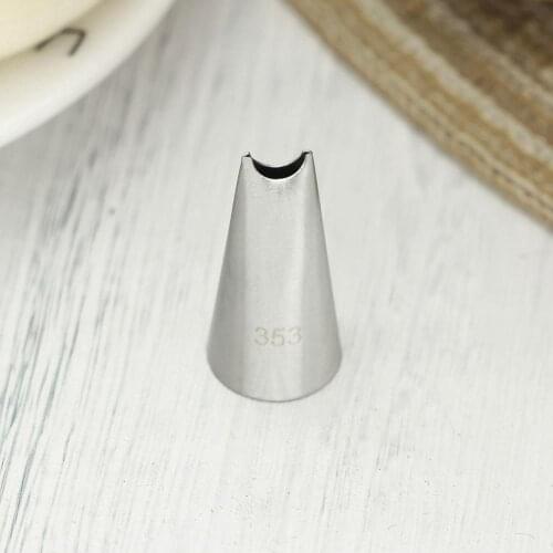 #353 Special Leaf Shape Cream Piping Nozzle Cupcake Cake Decorating Icing Tips Nozzle Baking Accessorie Small Size