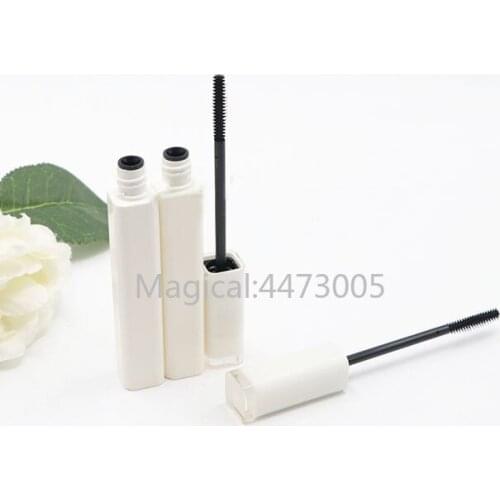 50/100pcs 6-7ml Empty White Cosmetic Eyelashes Container, DIY Refillable Handmade Mascara Tube, Beauty Professional Makeup Tool