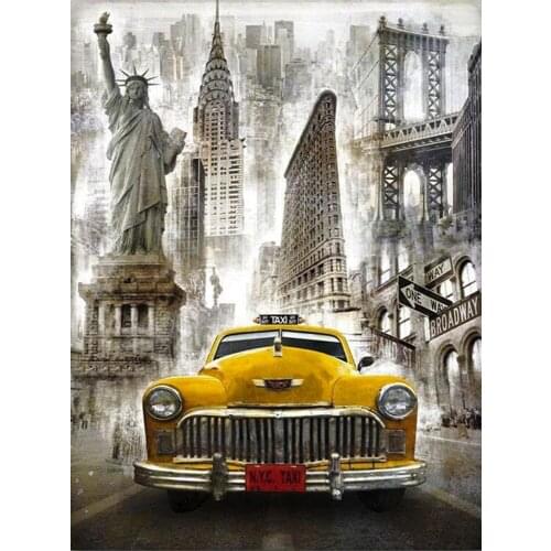 5d diy diamond painting new york Diamond Embroidery sale Cross Stitch kits Diamond Mosaic painting car home decoration FG1515