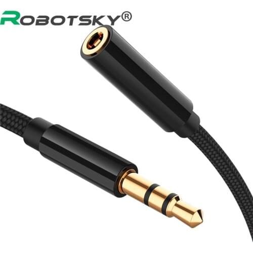 AUX Cable 3.5mm Audio Extension Cable Jack 0.5m/1m/1.8m/3m/5m Male to Female Headphone Cable For Speaker Louder Smart Phone