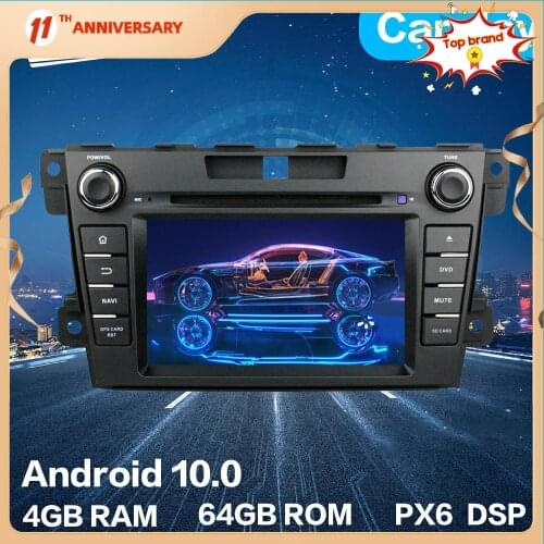 For Mazda CX-7 2007 - 2016 Car Android Multimedia GPS Navigation Newest 10.0 4G 64GB PX6 Stereo Car radio DVD Player DSP Carplay