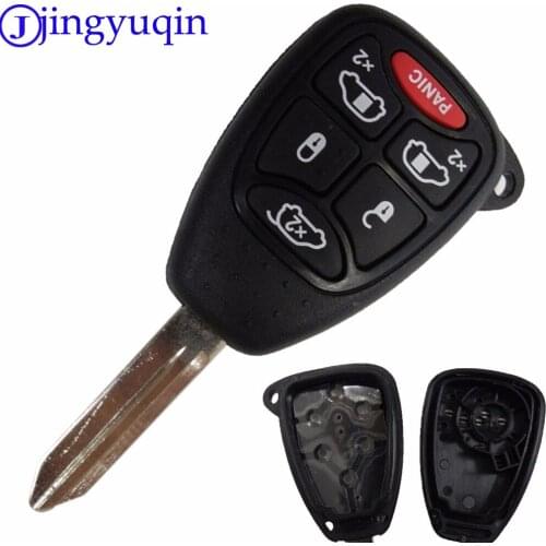 6 Buttons Remote Car Key Shell Cover For Chrysler 300 Aspen For Dodge Dakota Durango For Jeep Grand Cherokee Commander With Pad