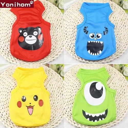 Cheap Cute Dog Clothes for Small Dogs Summer Dog Clothing Coat Vest Puppy Clothes Pet Dog Coat Yorkies Chihuahua Hoodies 2018