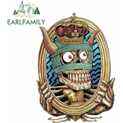 EARLFAMILY 13cm x 9.4cm For KING DEVIL MUMMY Fine Decal Scratch-Proof Car Sticker Waterproof Windows Sunscreen Car Accessories