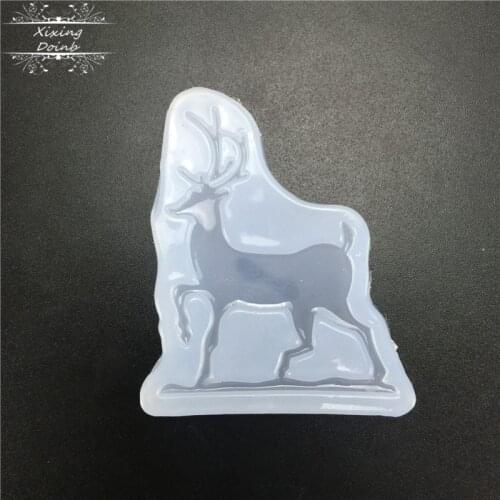 DIY animal deer shape silica gel mold cake decoration tool crystal drop glue making tool hand craft resin mold