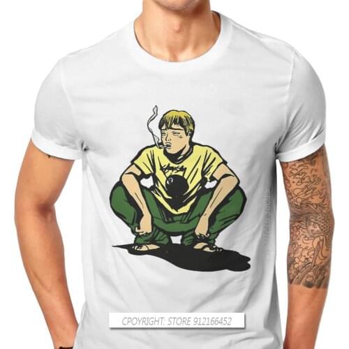 GTO Mans TShirt Great Teacher Onizuka GTO Eikichi Azusa Manga Crew Neck Casual Tops Fabric T Shirt Humor Birthday Gifts