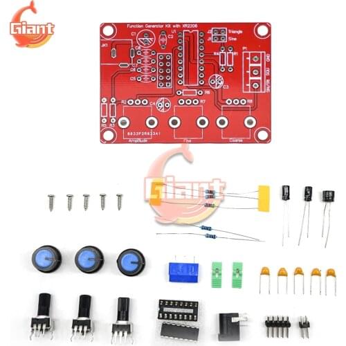 XR2206 Function Signal Generator DIY Kit Sine/Triangle/Square Output Signal Generator Frequency Adjustable Amplitude 1Hz -1MHz