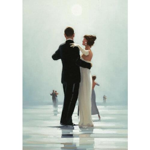 Jack Vettriano Dance Methe End of Love Fine Silk Cloth Poster Art Bedroom Decoration