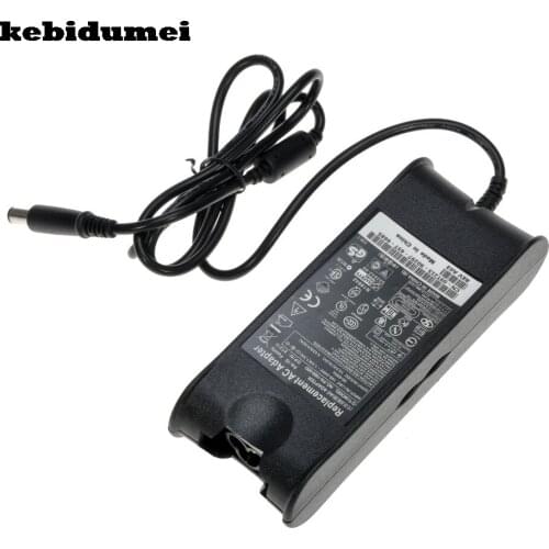 Kebidumei Mini High Performance 100~240V/19.5V/4.62A/7.4 x 5.0mm AC Power Adapter Converter for Dell Laptops Notebook-Black