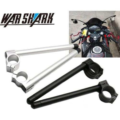 Clip On Ons Fork Handlebars Handle Bar Cafe Racer Motorcycle Universal Racing Adjustable CNC 31 32 33 35 36 37 39 41 43 50 51 MM