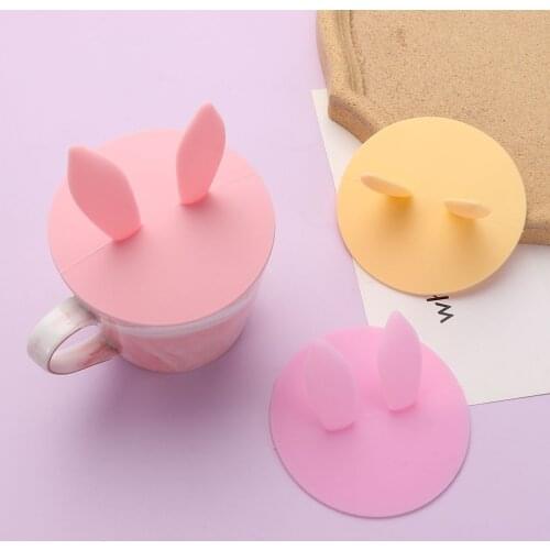 New Cap Seal Tea Coffee Lids Suction Cup Cover Leakproof Silicone Cup Cover Dustproof