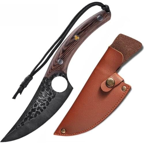 Newest Viking Knife High Carbon 7Cr17CoMoV Stainless Steel 6 Inch Brand Handmade Forged Sharp Kitchen Knives With Wooden Handle