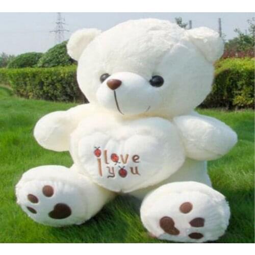 Handmade 70cm New Giant Big White Teddy Bear Stuffed Animal Plush Novel and Cute Plush Doll Birthday Gift Stuffed Animals